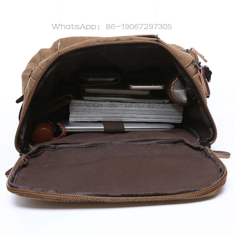 Canvas Backpack Casual - Büyük Kapasiteli Günlük Kullanım Kanvas Seyahat