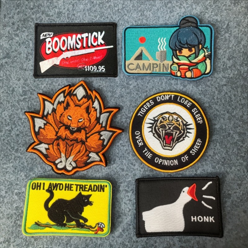 Urban Backpack Tactical - Karikatür Hayvan Taktik Yama Nakış Kanca