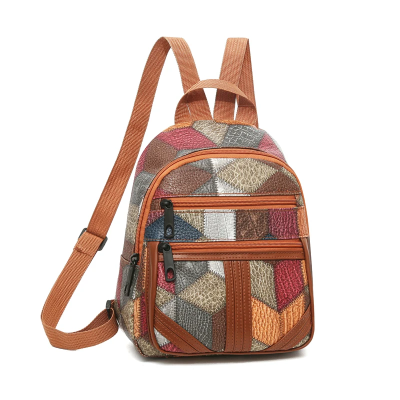 Şık Kadın Patchwork Sırt Çanta - Fashion Backpack Women incelemesi ve fiyatı